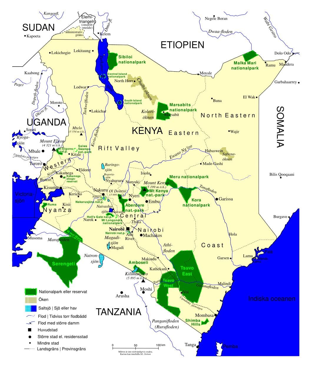 map of Kenya bird