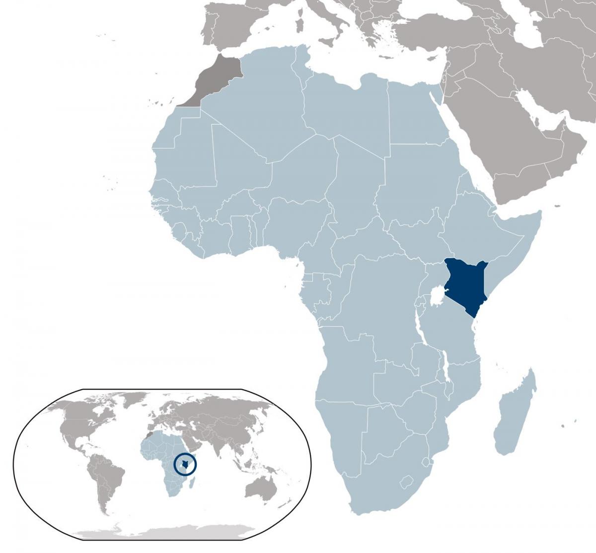 Kenya map location