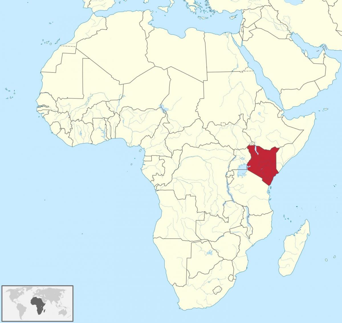 map of Kenya map vector