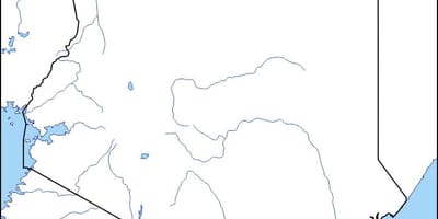 Map of blank map of Kenya