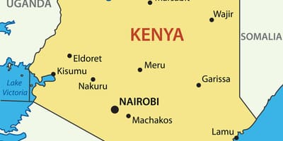 Map of Kenya country