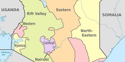 Kenya administrative map
