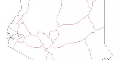 Kenya blank map