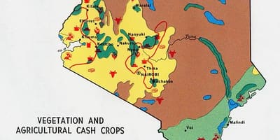 Map of Kenya natural resources