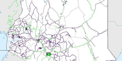 Map of Kenya railway