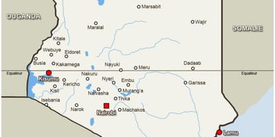 Map of kitale Kenya