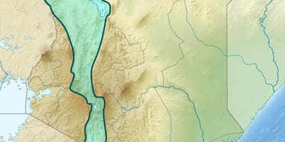 Map of rift valley Kenya