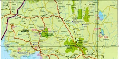 Western province Kenya map